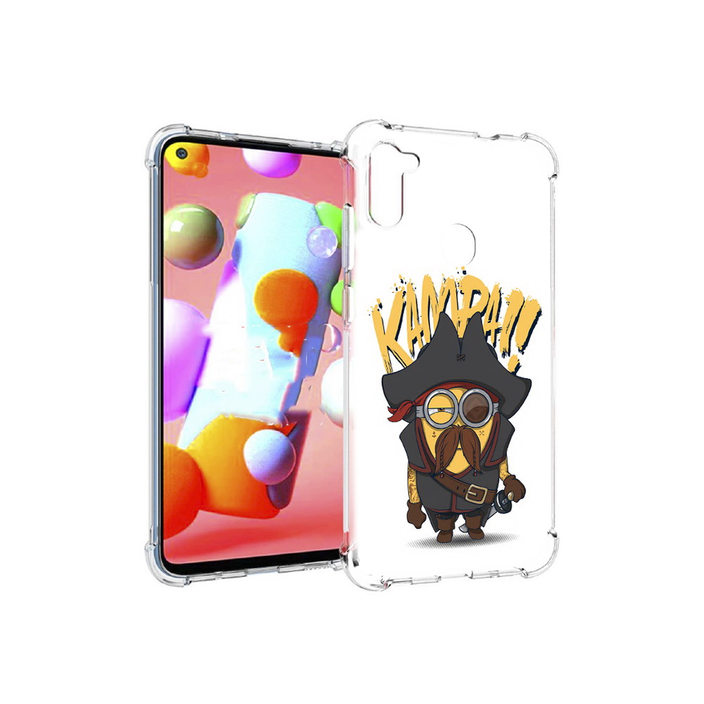

Чехол MyPads Tocco для Samsung Galaxy M11 миньон пират (PT147121.487.476), Прозрачный, Tocco
