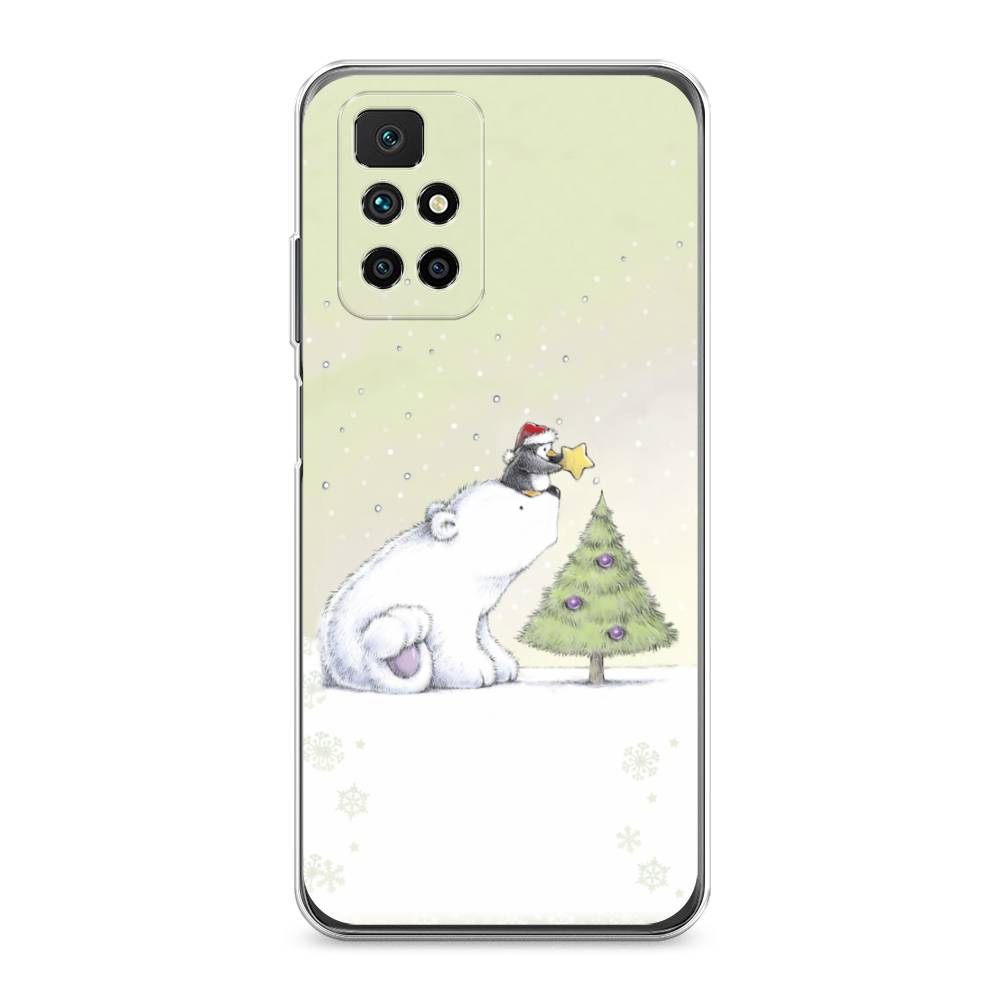 

Чехол для Xiaomi Redmi 10 "Украшение елки", Белый;бежевый, 311350-5
