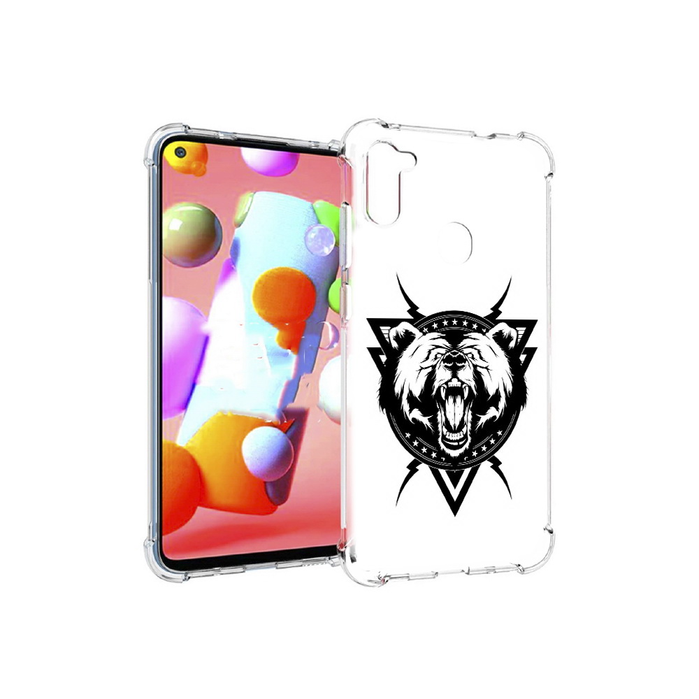 

Чехол MyPads Tocco для Samsung Galaxy M11 медведь в треугольнике (PT147121.487.464), Прозрачный, Tocco