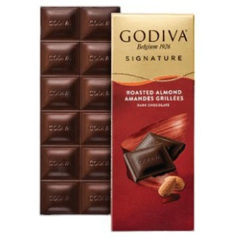 Шоколад Godiva горький с кусочками обжаренного миндаля 90 г