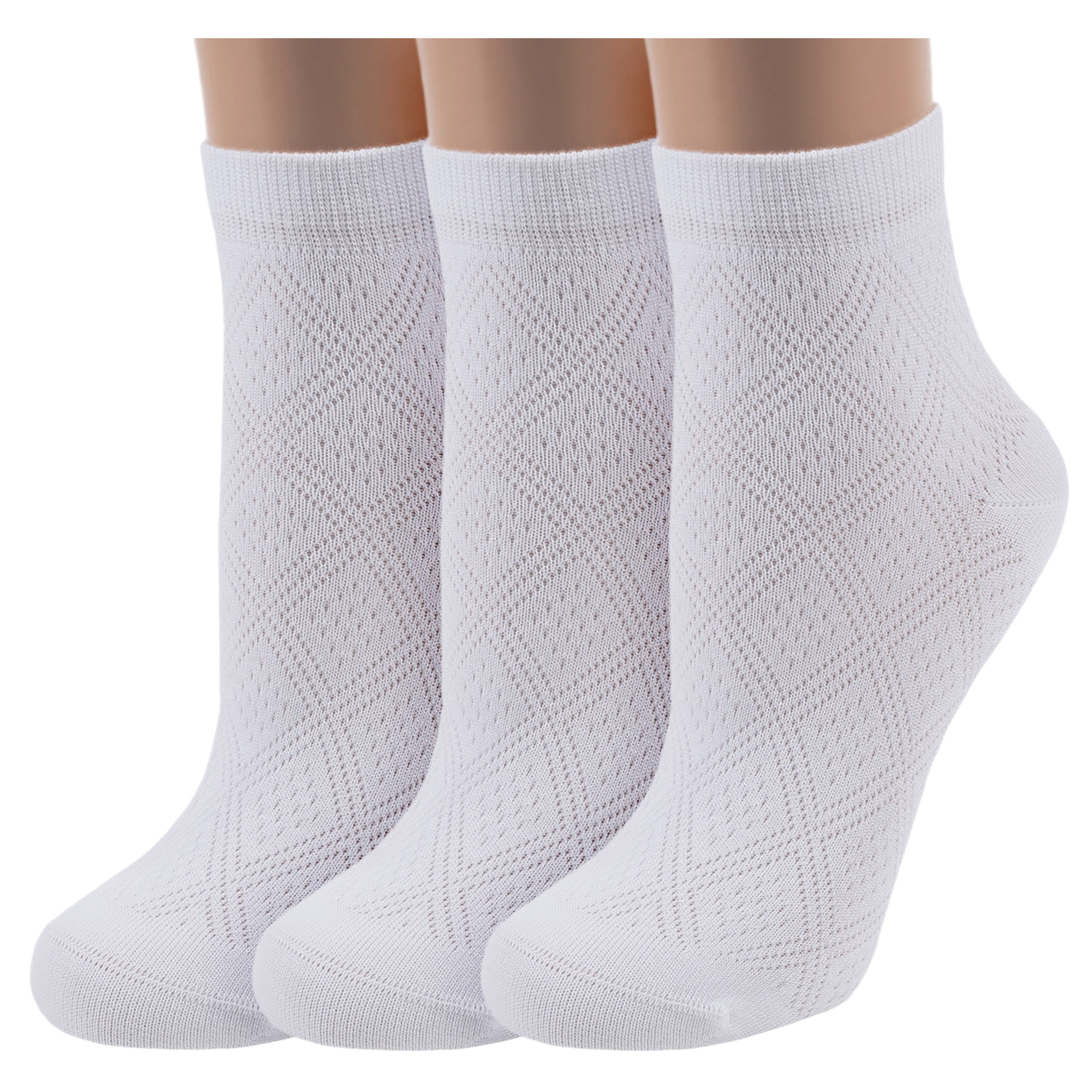 Комплект носков женских ХОХ 3-G-5Rb белых 25