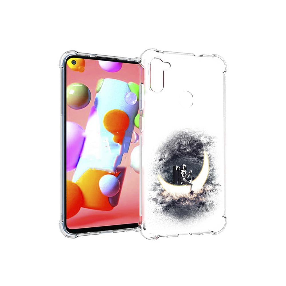 

Чехол MyPads Tocco для Samsung Galaxy M11 лунный путешественник (PT147121.487.448), Прозрачный, Tocco
