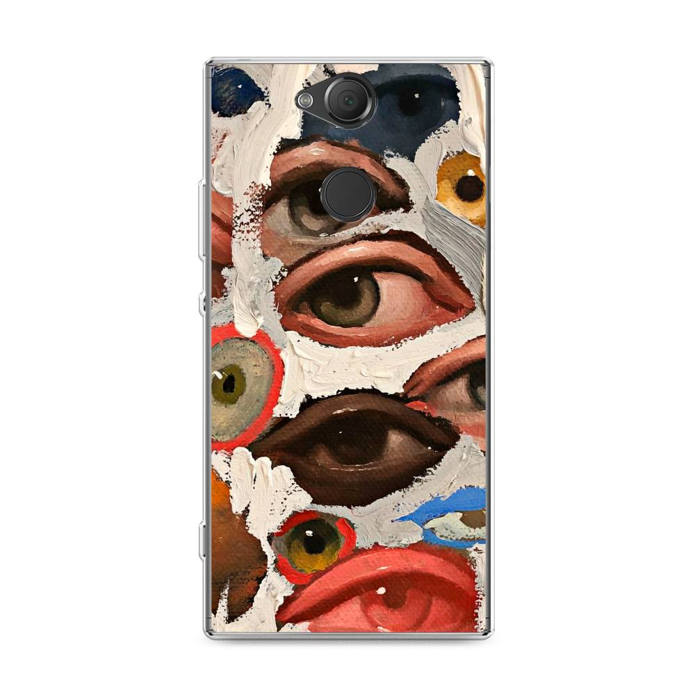 

Чехол Awog на Sony Xperia XA2 Plus "Глаза масляная живопись", Разноцветный, 53550-7