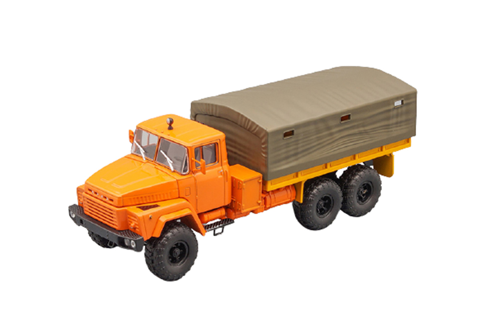 

Kraz 260 side tent 1979 orange (ussr russia) | краз 260 бортовой с тентом 1979 оранжевый