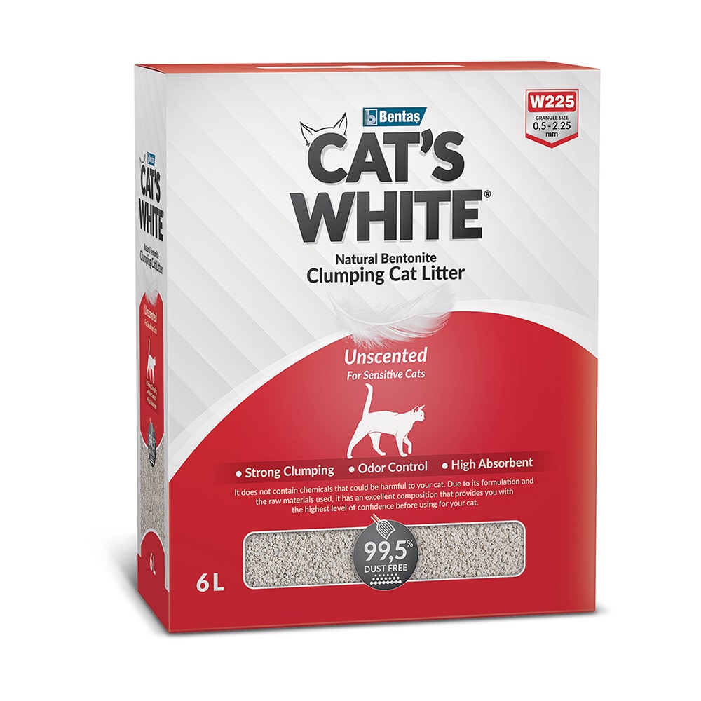 фото Наполнитель комкующийся cat's white box natural натуральный без ароматизатора, 6л