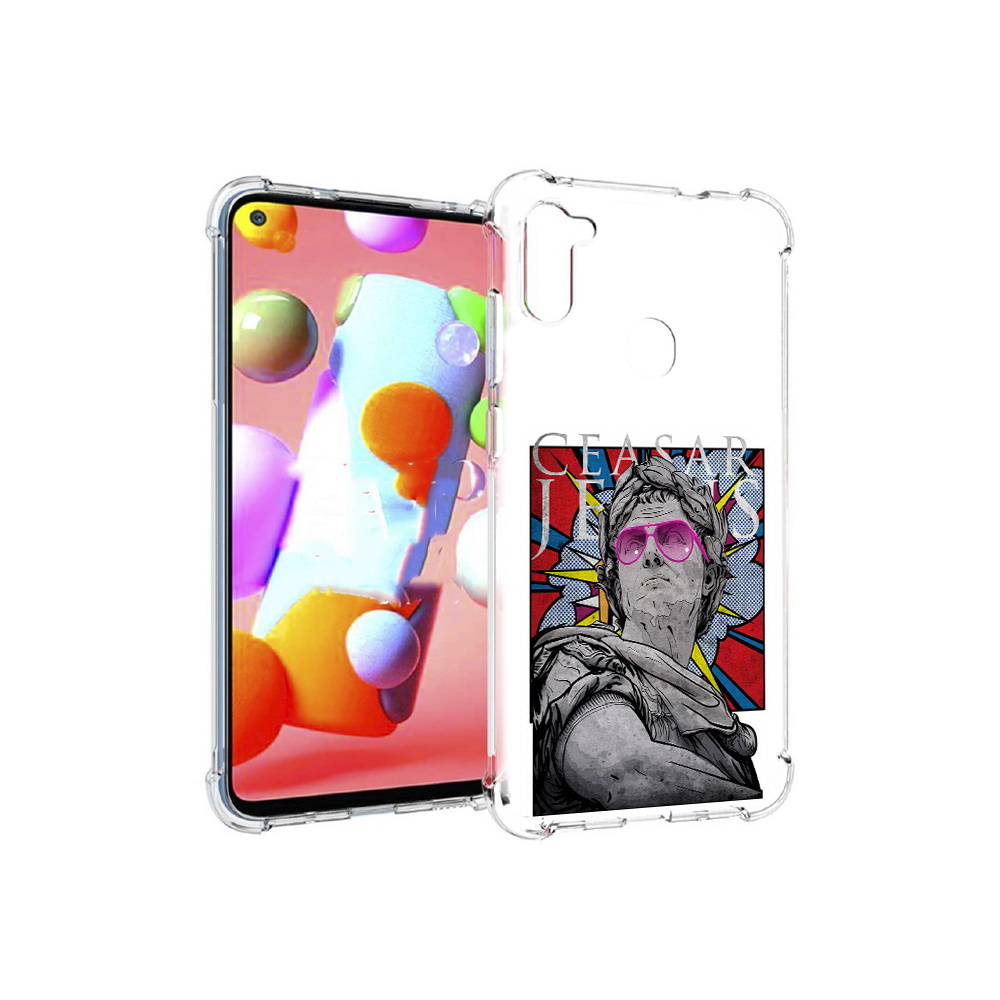 

Чехол MyPads Tocco для Samsung Galaxy M11 крутая статуя свободы (PT147121.487.423), Прозрачный, Tocco