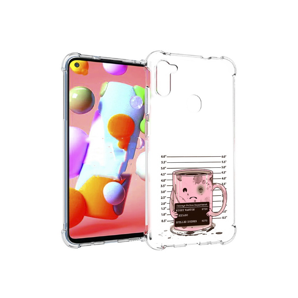 

Чехол MyPads Tocco для Samsung Galaxy M11 кружка (PT147121.487.420), Прозрачный, Tocco