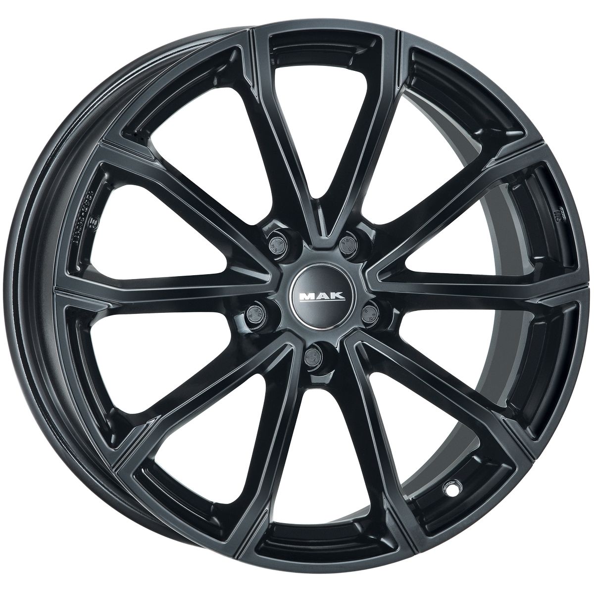 фото Колесный диск mak davinci 6,5/r16 5*112 et43 d57,1 gloss black [f6560brgb43ve2x]