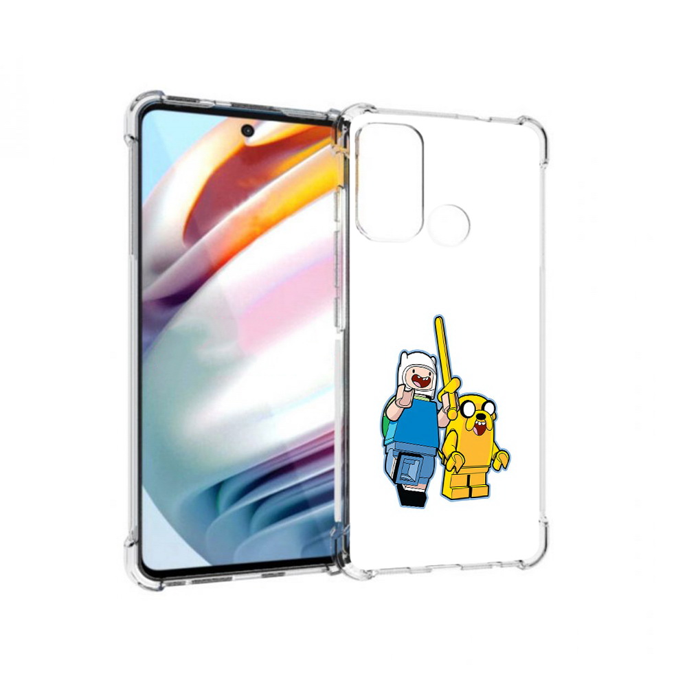 

Чехол MyPads Tocco для Motorola Moto G60 время приключений лего (PT227068.360.274), Прозрачный, Tocco