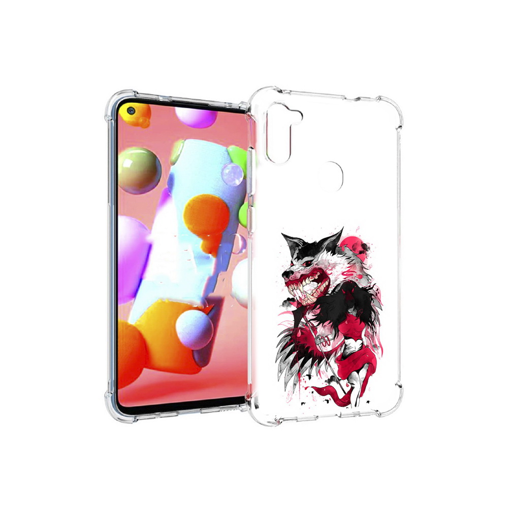 

Чехол MyPads Tocco для Samsung Galaxy M11 красная шапочка (PT147121.487.410), Прозрачный, Tocco
