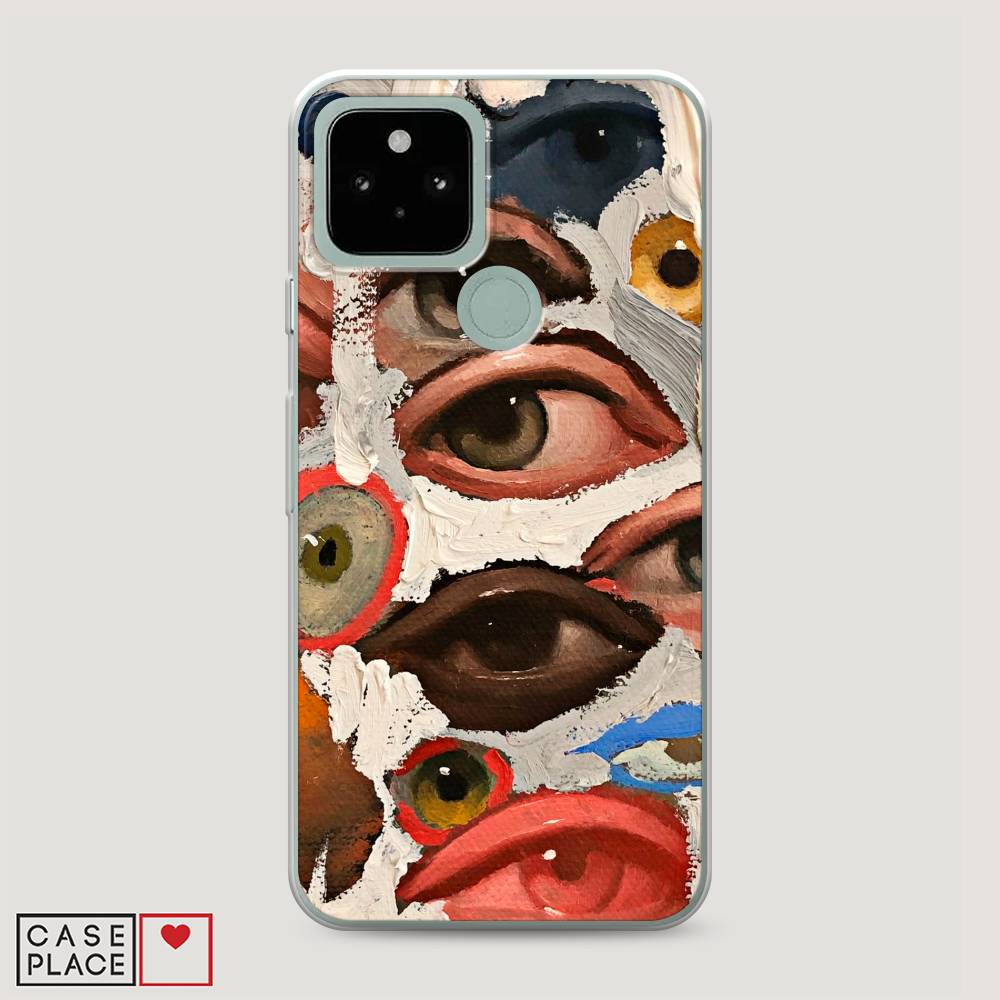 фото Чехол awog "глаза масляная живопись" для google pixel 5