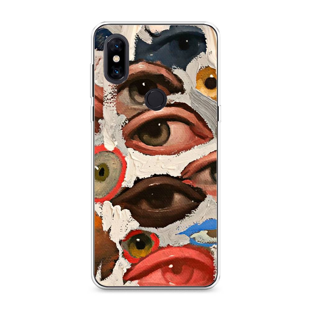 

Чехол Awog на Xiaomi Mi Mix 3 "Глаза масляная живопись", Разноцветный, 34950-7