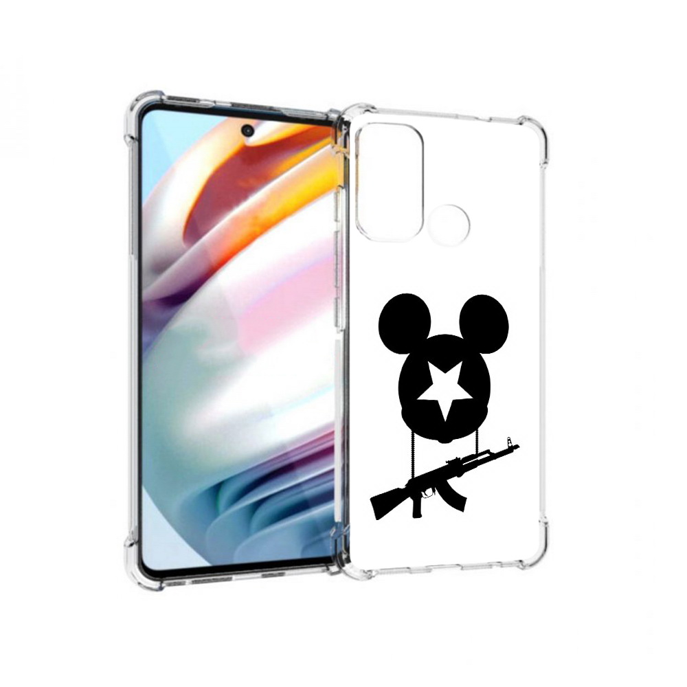 

Чехол MyPads Tocco для Motorola Moto G60 АК Микки (PT227068.360.26), Прозрачный, Tocco