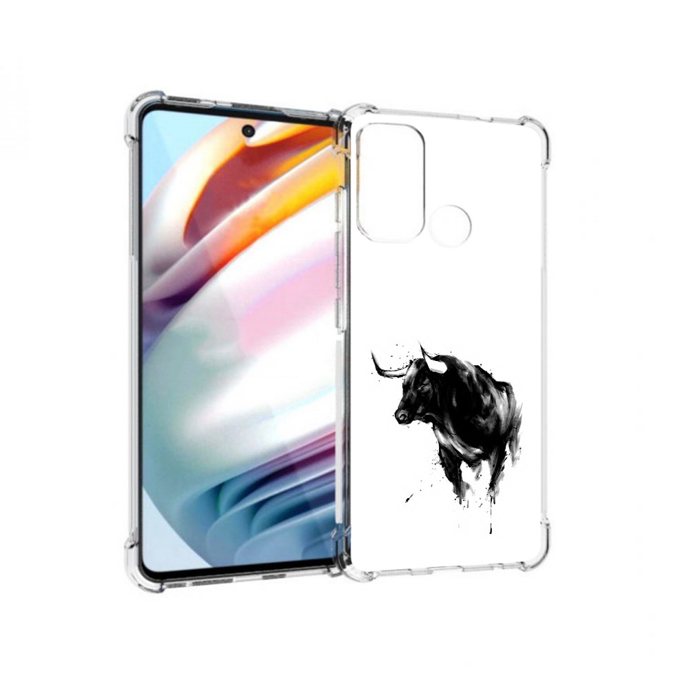 

Чехол MyPads Tocco для Motorola Moto G60 бык (PT227068.360.254), Прозрачный, Tocco