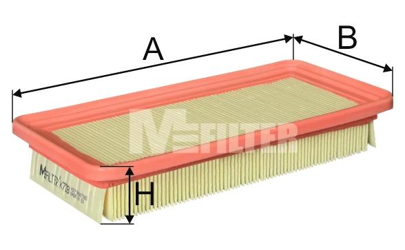 

Фильтр воздушный MFILTER K 728