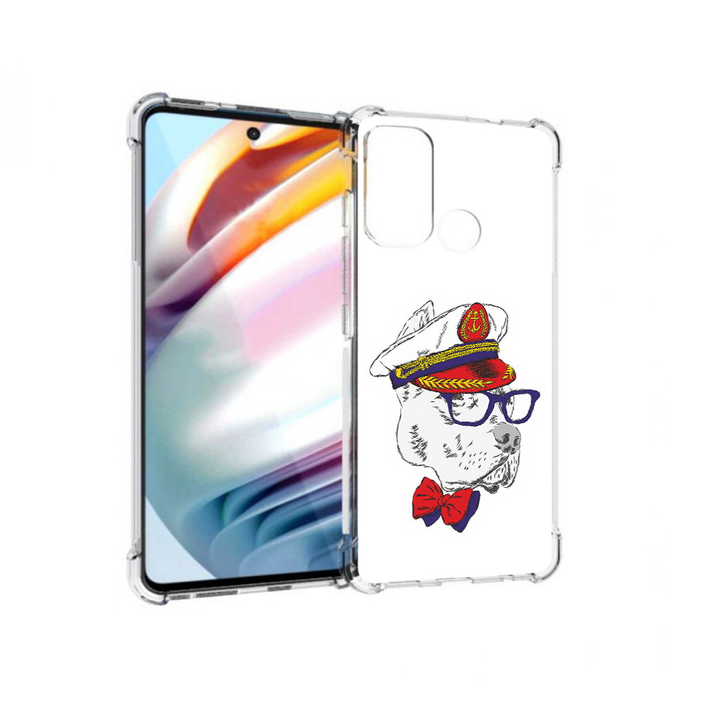 

Чехол MyPads Tocco для Motorola Moto G60 бульдог (PT227068.360.251), Прозрачный, Tocco