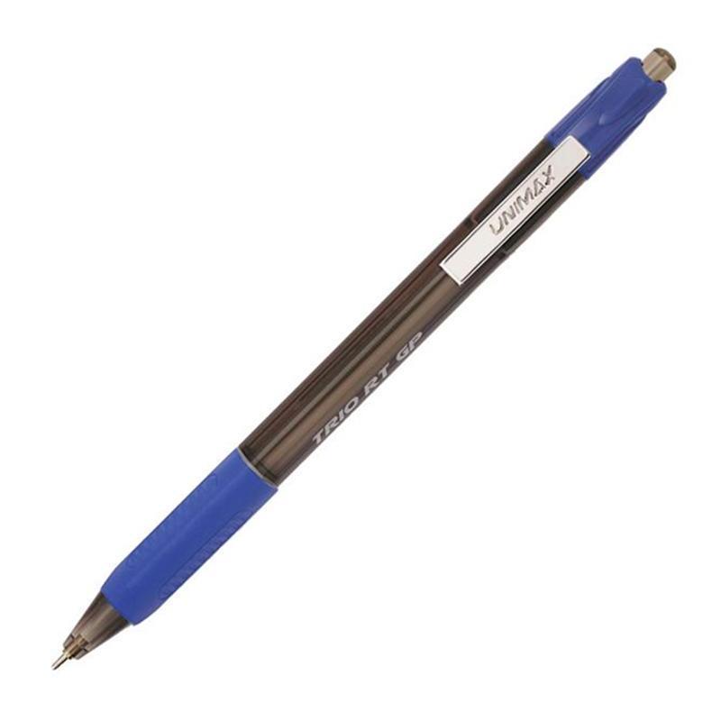 

Ручка шариковая автоматическая Unimax Glide Trio RT GP Steel (0,5мм, синий) 50шт