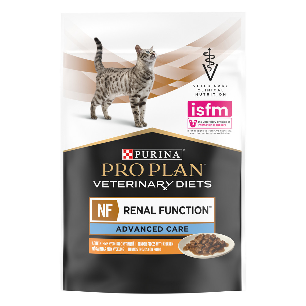 фото Влажный корм для кошек purinaveterinarydiets nf renal function advanced care,курица,10х85г pro plan veterinary diets