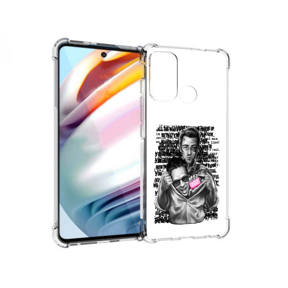 

Чехол MyPads Tocco для Motorola Moto G60 бойцовский клуб (PT227068.360.242), Прозрачный, Tocco