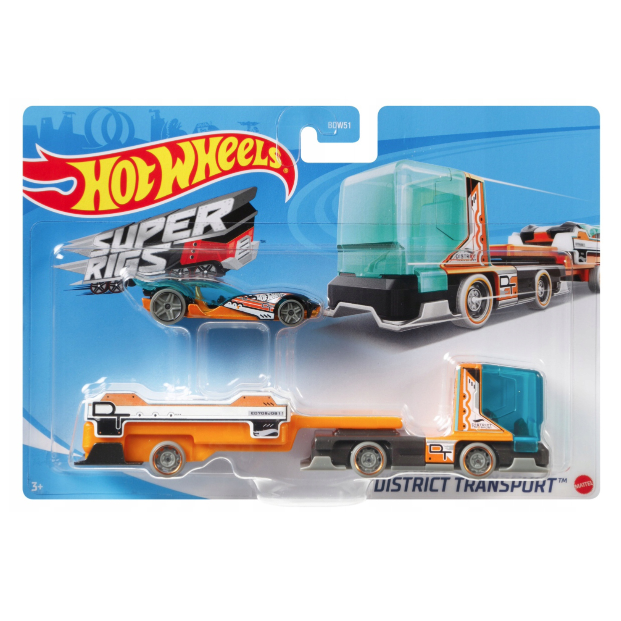 фото Супер грузовик hot wheels district transport bdw51/grt98