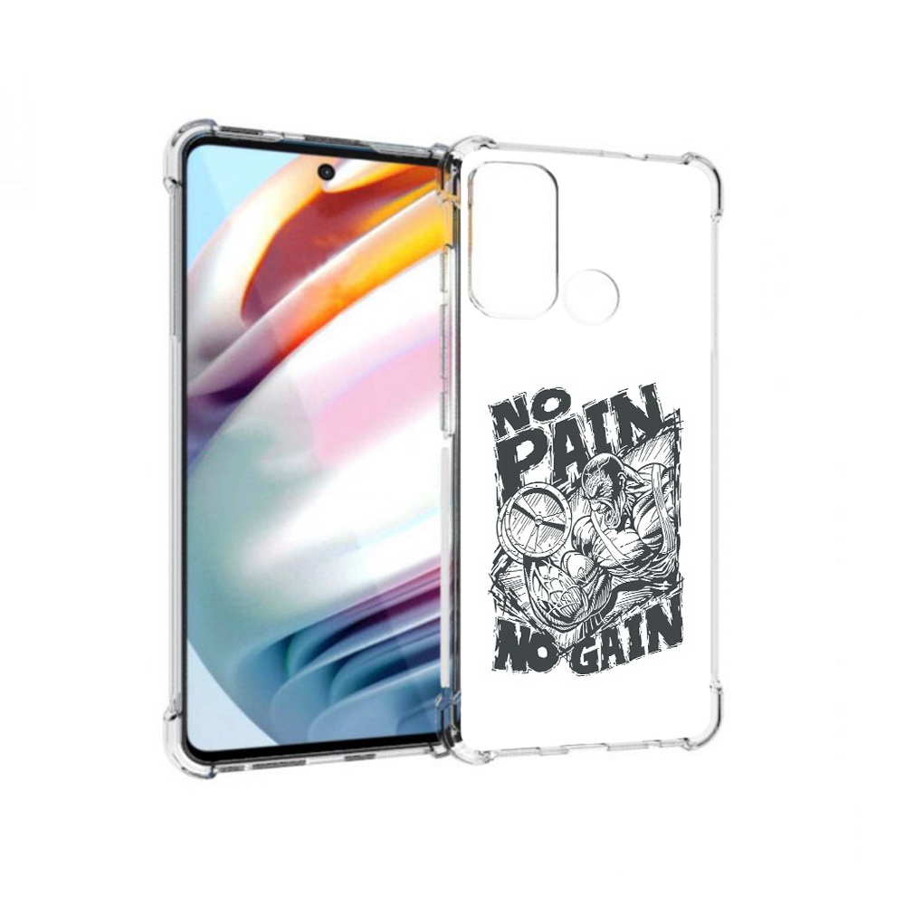 

Чехол MyPads Tocco для Motorola Moto G60 бодибилдинг тяжелая работа (PT227068.360.238), Прозрачный, Tocco