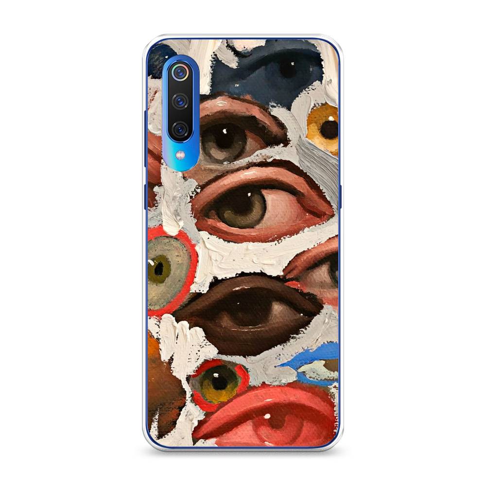 

Чехол Awog на Xiaomi Mi 9 "Глаза масляная живопись", Разноцветный, 34850-7