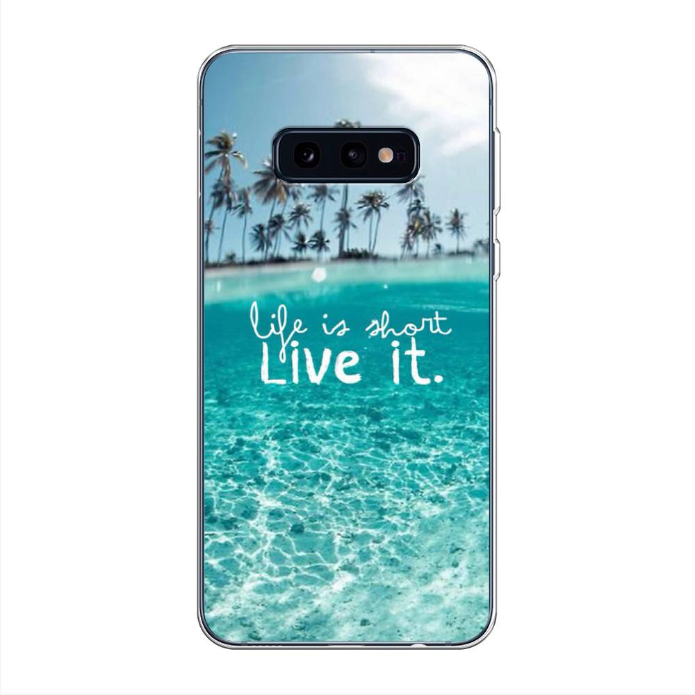 

Чехол Awog на Samsung Galaxy S10E "Live it", Разноцветный, 27250-7