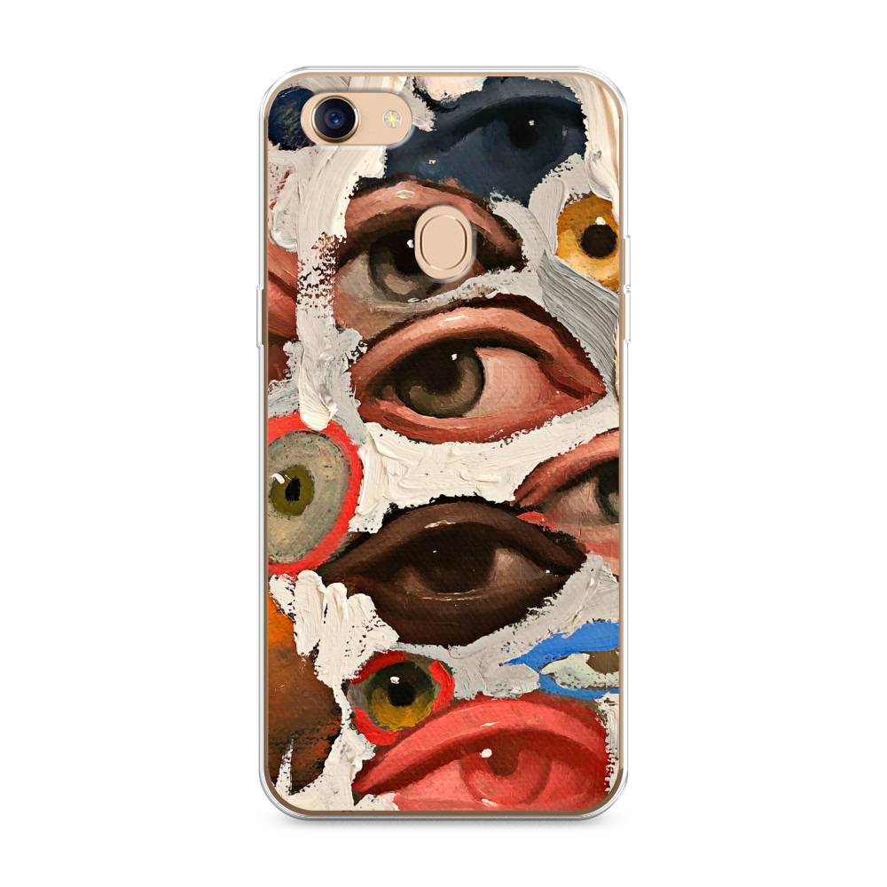 

Чехол Awog на Oppo F5 "Глаза масляная живопись", Разноцветный, 250250-7