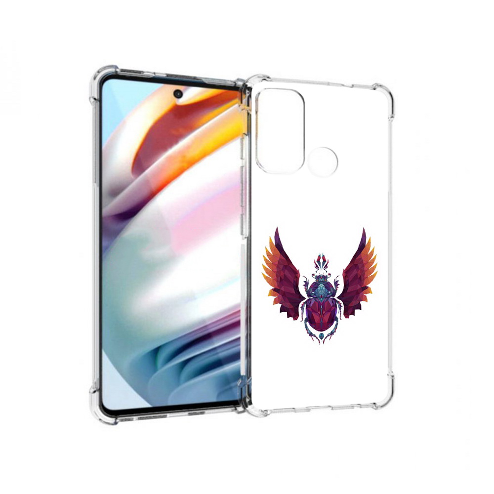 

Чехол MyPads Tocco для Motorola Moto G60 алмазный скоробей (PT227068.360.219), Прозрачный, Tocco