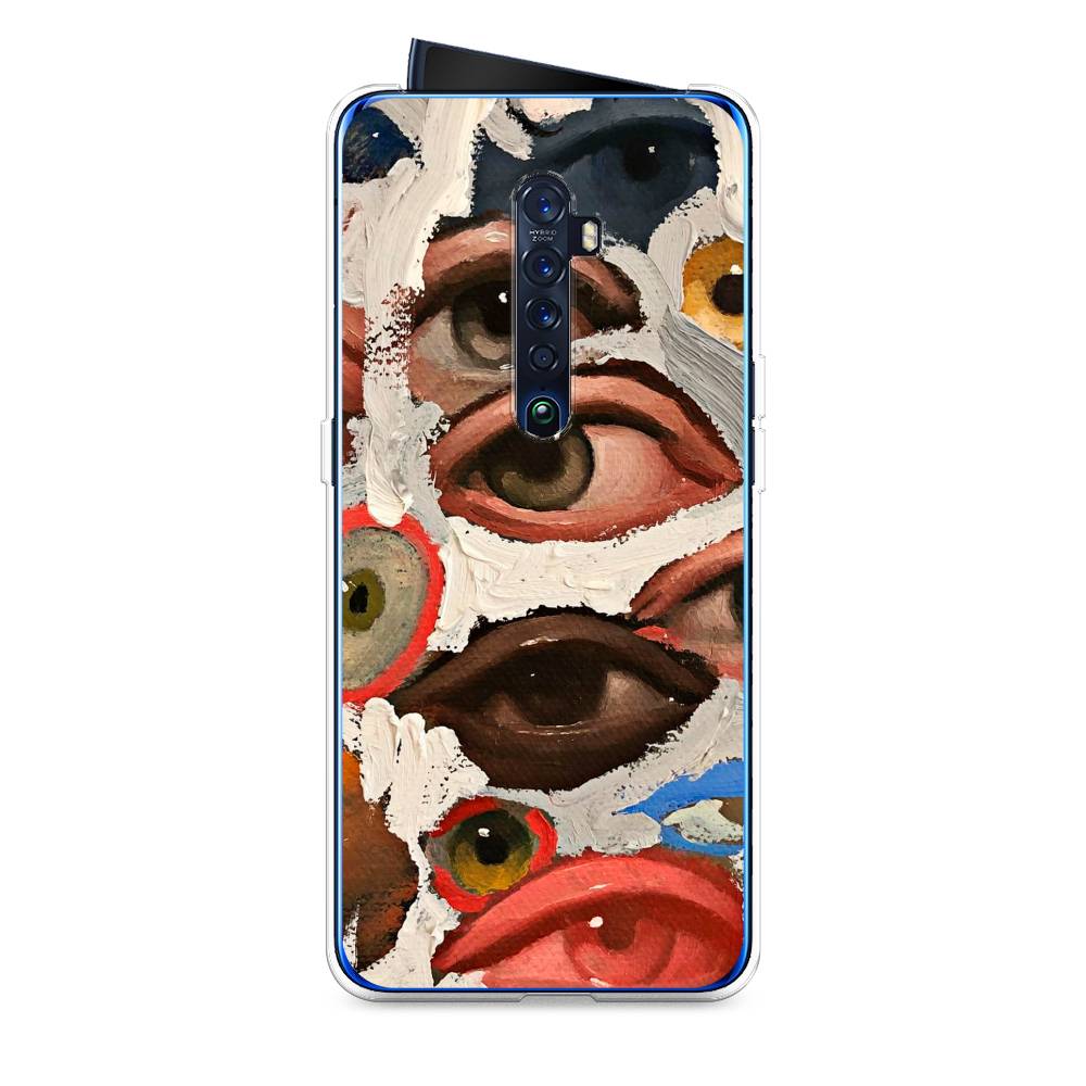 

Чехол Awog на Oppo Reno 2 "Глаза масляная живопись", Разноцветный, 253550-7