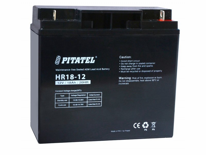 Аккумулятор Pitatel BC17-12, HR18-12 12V, 18000mAh