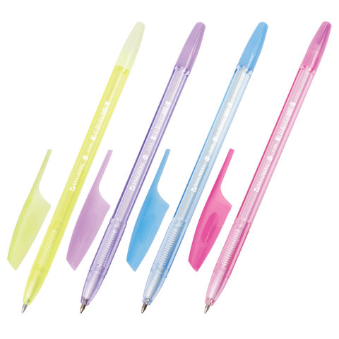 

Ручка шариковая Brauberg X-333 Pastel (0,35мм, синий чернил, корпус тонированный) 50шт