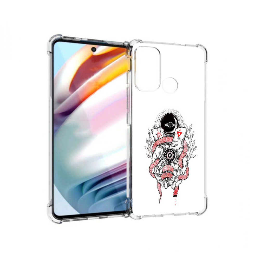 

Чехол MyPads Tocco для Motorola Moto G60 абстрация связанные руки (PT227068.360.213), Прозрачный, Tocco