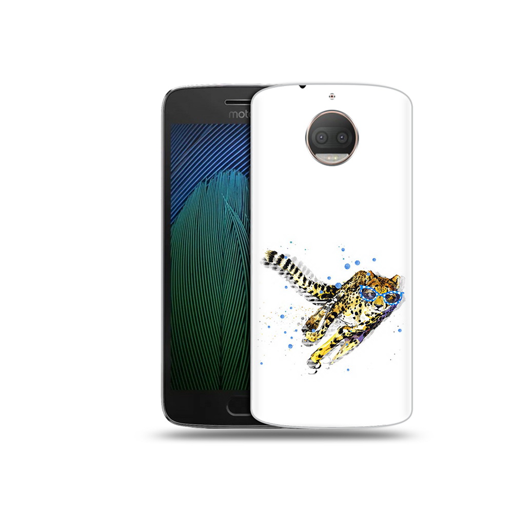

Чехол MyPads Tocco для Motorola Moto G5S Plus гепард в очках (PT75337.377.287), Прозрачный, Tocco