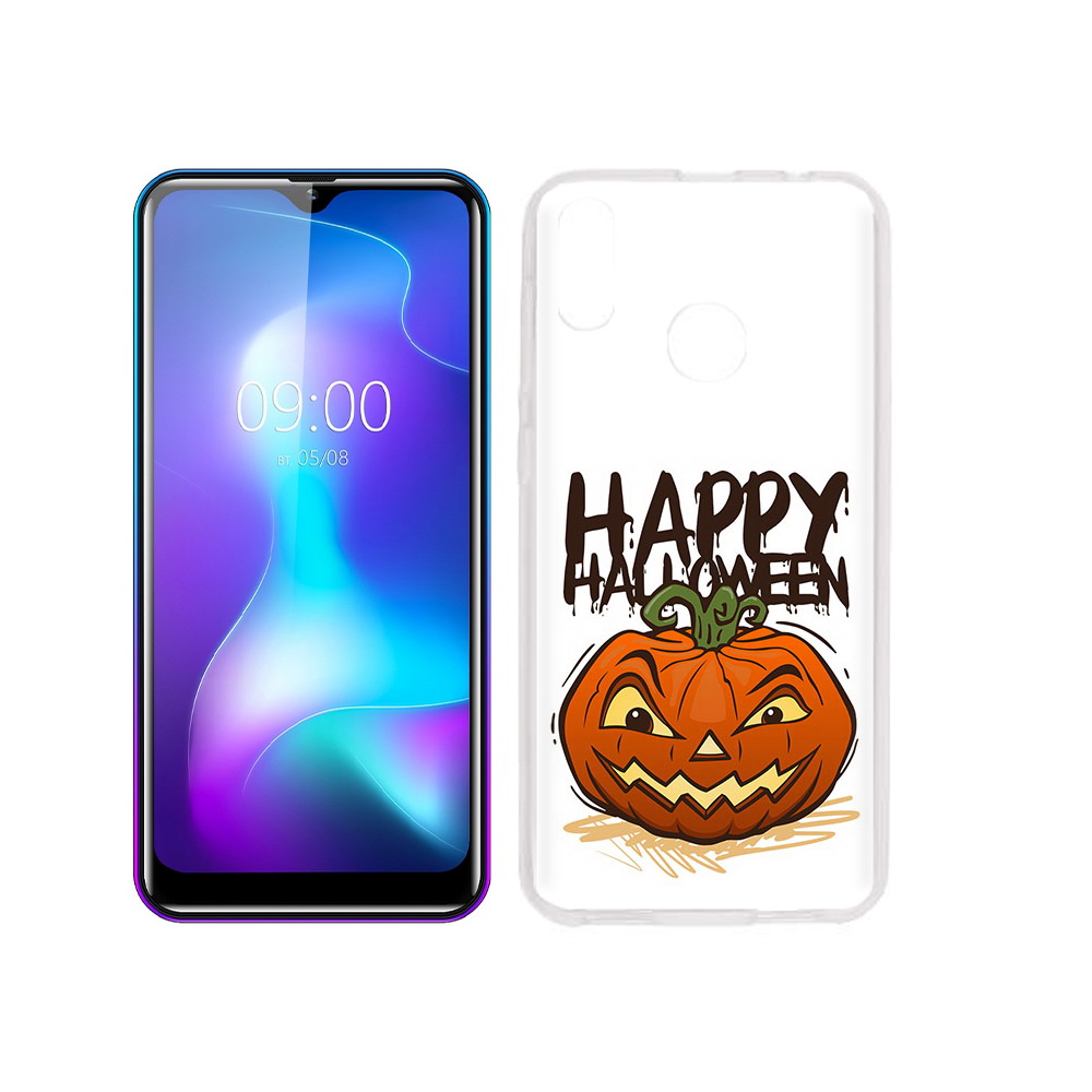 

Чехол MyPads Tocco для BQ 6042L Хэллоуин счастливый, Прозрачный, Tocco