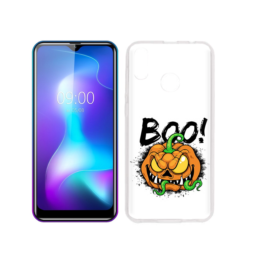 

Чехол MyPads Tocco для BQ 6042L Хэллоуин бу, Прозрачный, Tocco