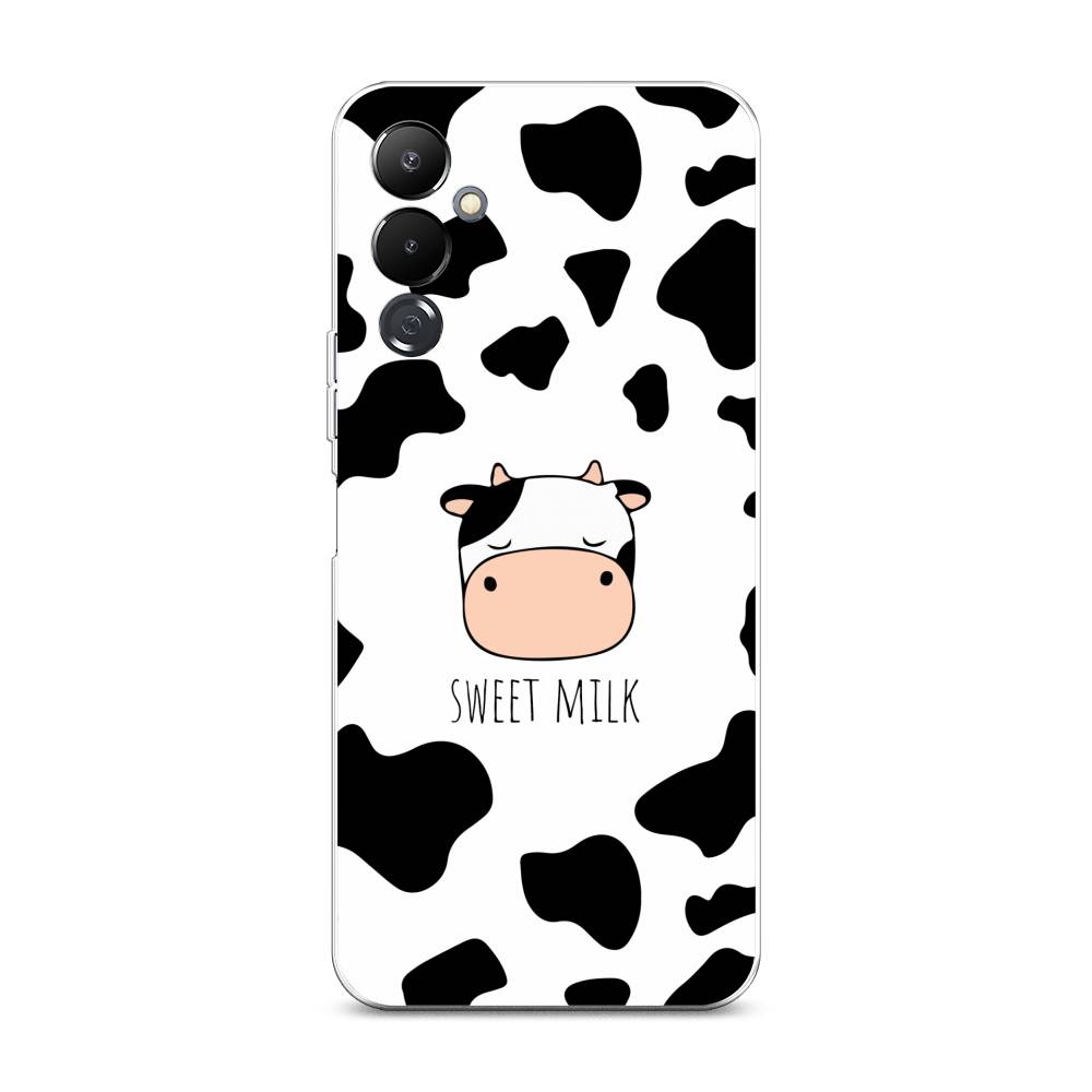 

Чехол на Tecno Pova 4 "Sweet milk", Розовый;белый;черный, 302550-1