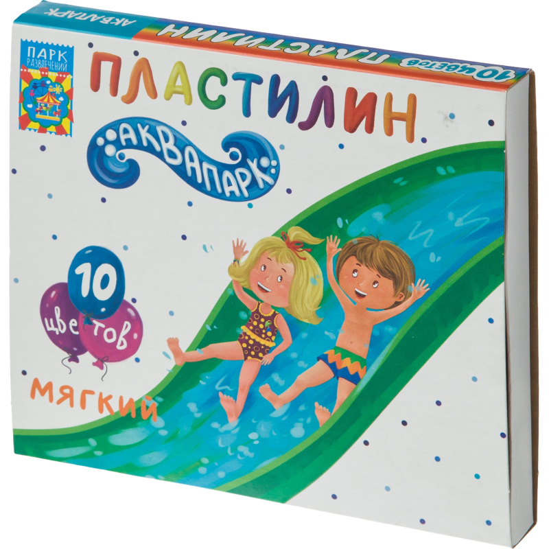 

Пластилин восковой Аквапарк ПЛ-Р10-150 набор 10 цветов, 150 г, со стеком, Разноцветный