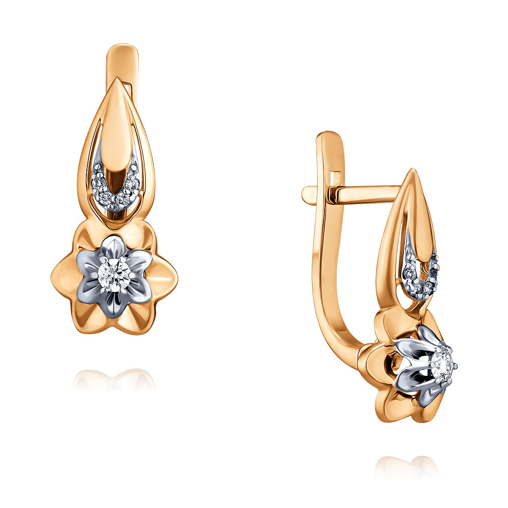 

Серьги из красного золота с бриллиантом ADAMAS 2417368-А50Д-41, 2417368-А50Д-41