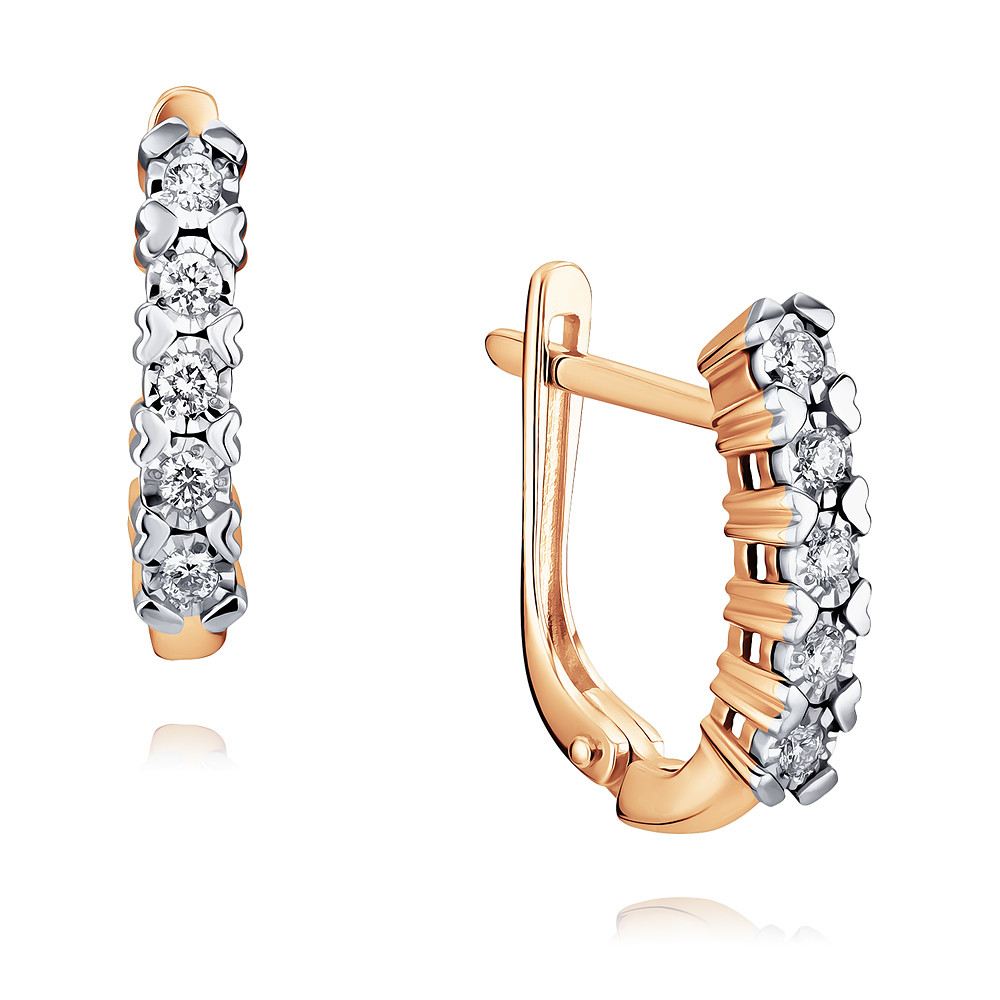 

Серьги из красного золота с бриллиантом ADAMAS 2411336-А50ДЛ2-41, 2411336-А50ДЛ2-41