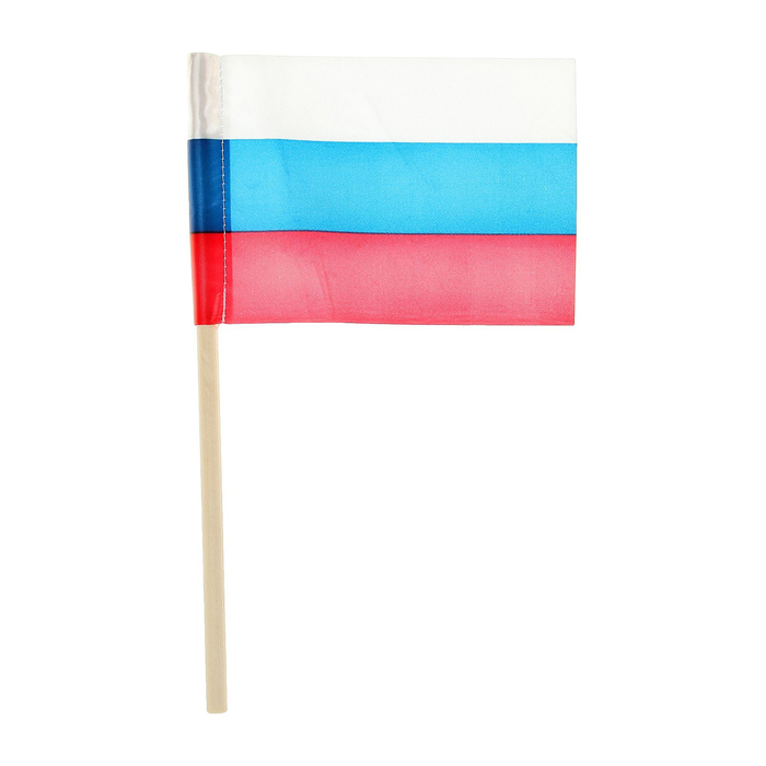 

Флажок длина 25 см, 10 x 15 см, цвет триколор