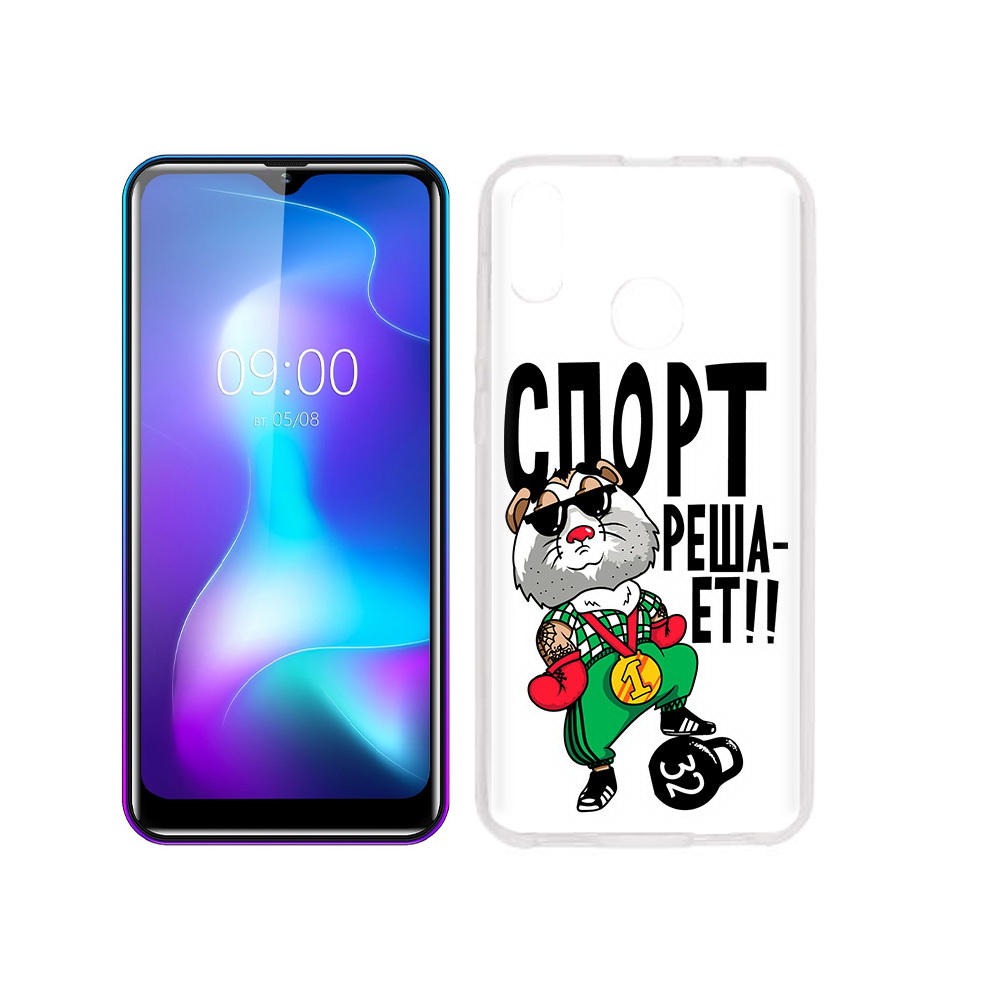 

Чехол MyPads Tocco для BQ 6042L Спорт решает, Прозрачный, Tocco