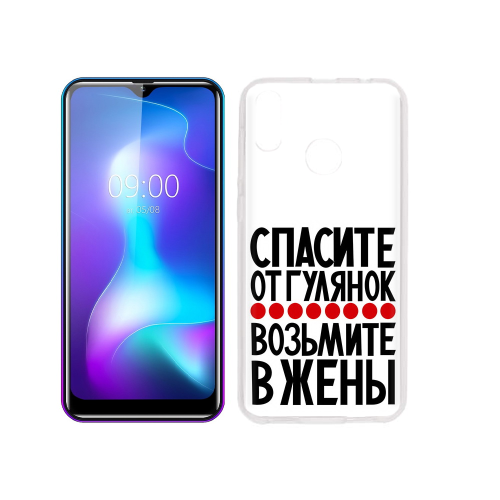 

Чехол MyPads Tocco для BQ 6042L Спасите от гулянок возьмите в жены, Прозрачный, Tocco