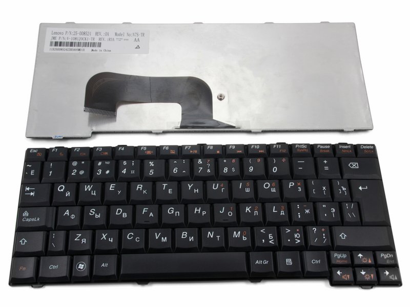 

Клавиатура для ноутбука Lenovo IdeaPad S12 (25-008393, N7S-RU), 25-008393, 25-008399, 25-008418, 25-008421, 25-008438, 25-008499, 25008393, 25008399, 25008418, 25008438, 25008499, MP-08K13SU-6861, N7S-RU, N7S-US, V-108120AS1-US, V108120AS1