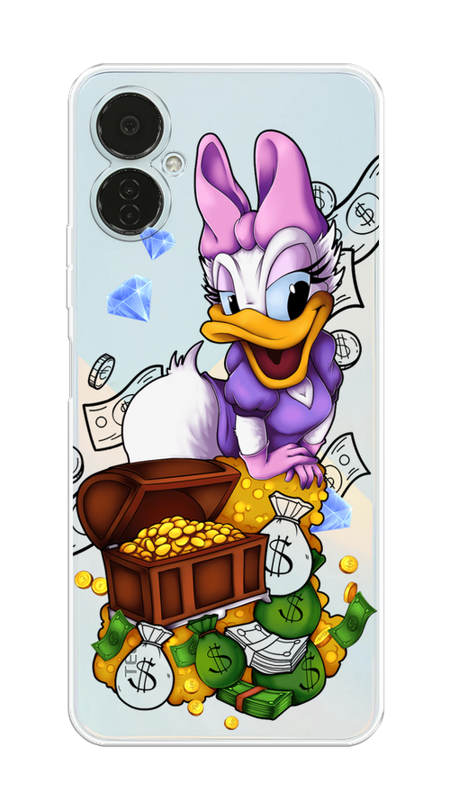 

Чехол на Tecno Camon 19 Neo "Rich Daisy Duck", Коричневый;белый;фиолетовый, 302350-6