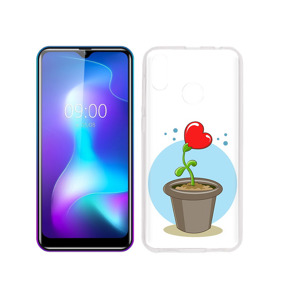 

Чехол MyPads Tocco для BQ 6042L Растение любви 14 февраля, Прозрачный, Tocco