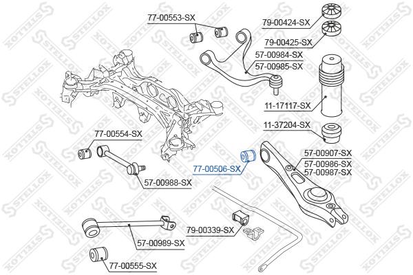 

Сайлентблок Stellox 7700506SX