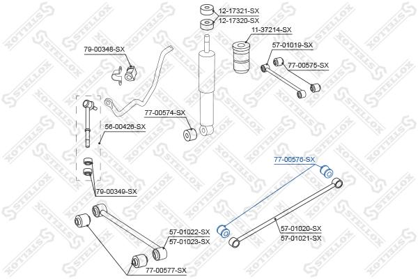 

Сайлентблок Stellox 7700576SX