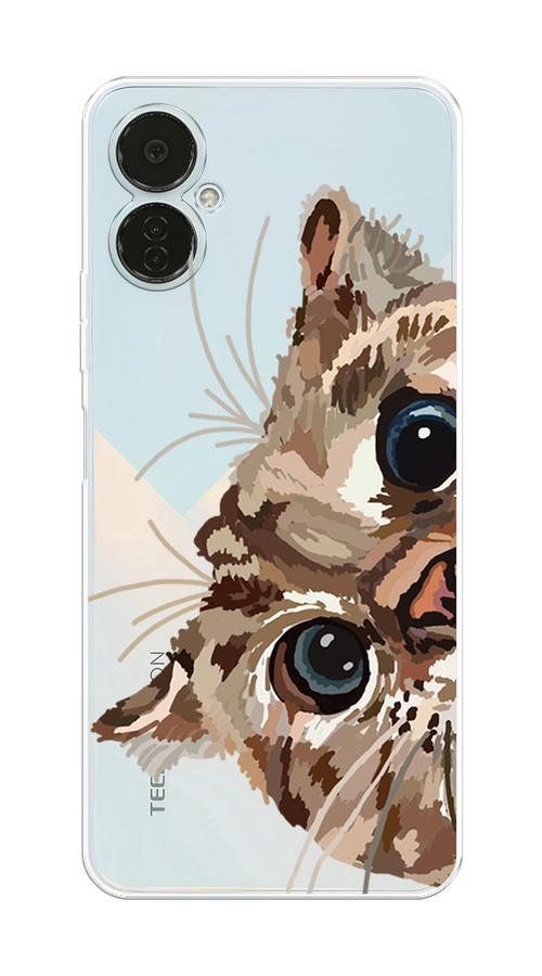 

Чехол на Tecno Camon 19 Neo "Любопытный кот", Коричневый;синий;черный, 302350-1