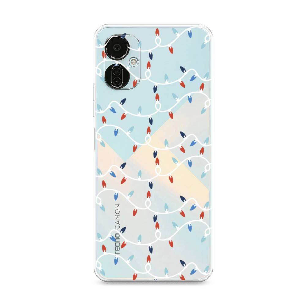 

Чехол на Tecno Camon 19 Neo "Разноцветная гирлянда", Белый;красный;синий, 302350-5